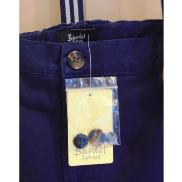Bardot Junior Chinos Navy Pants Suspenders Boys 18 - Picture 8 of 8